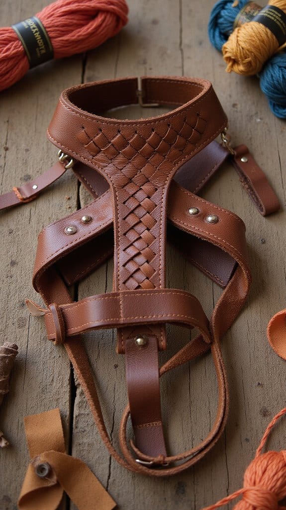 woven leather fashion statement