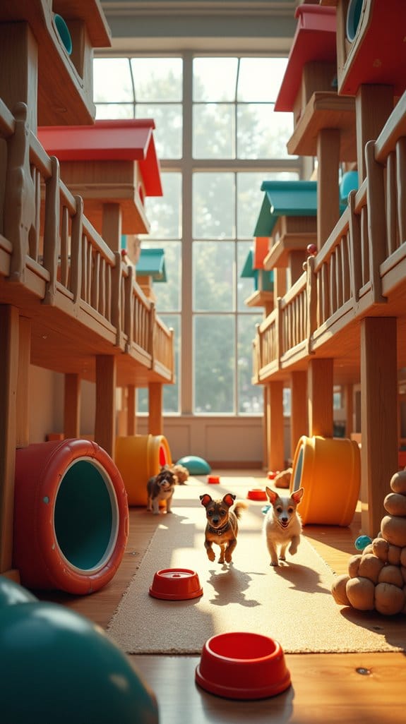 active pups climbing fun