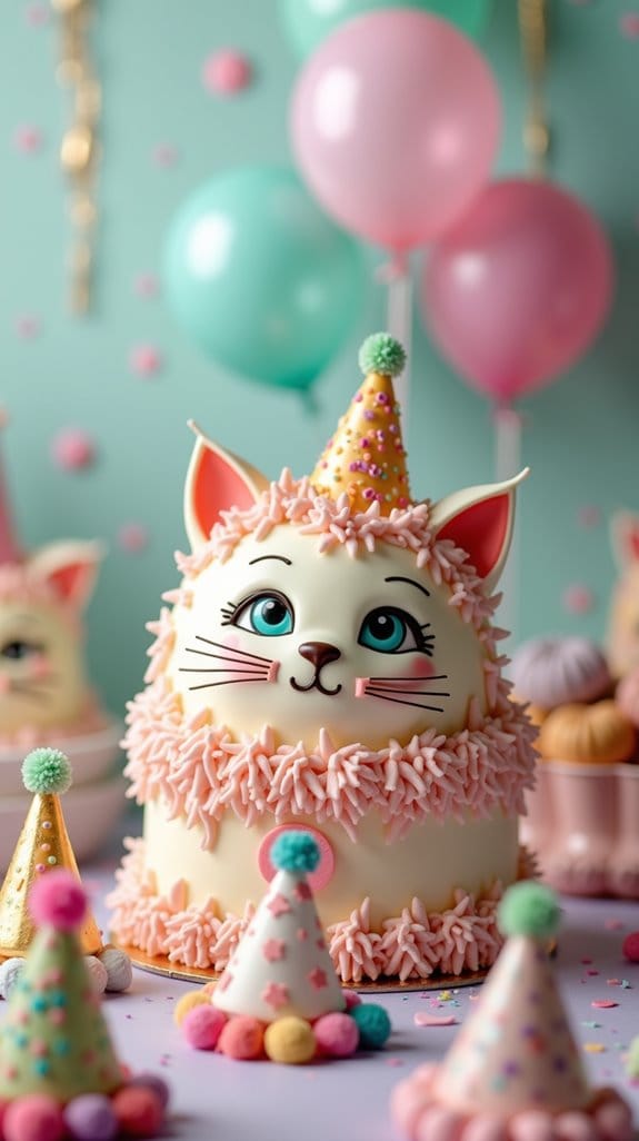 cat hat birthday cake