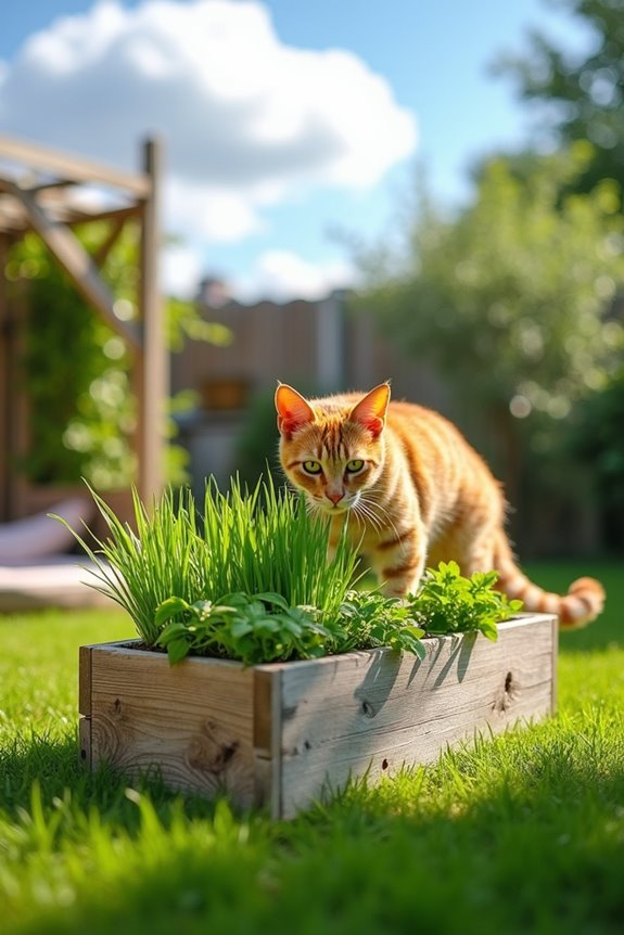 cat safe garden planter diy