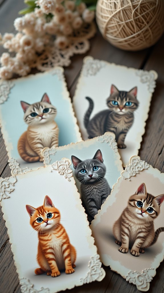 charming vintage cat postcards