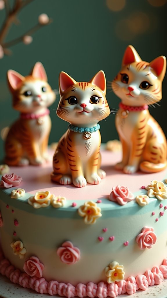 charming vintage cat toppers