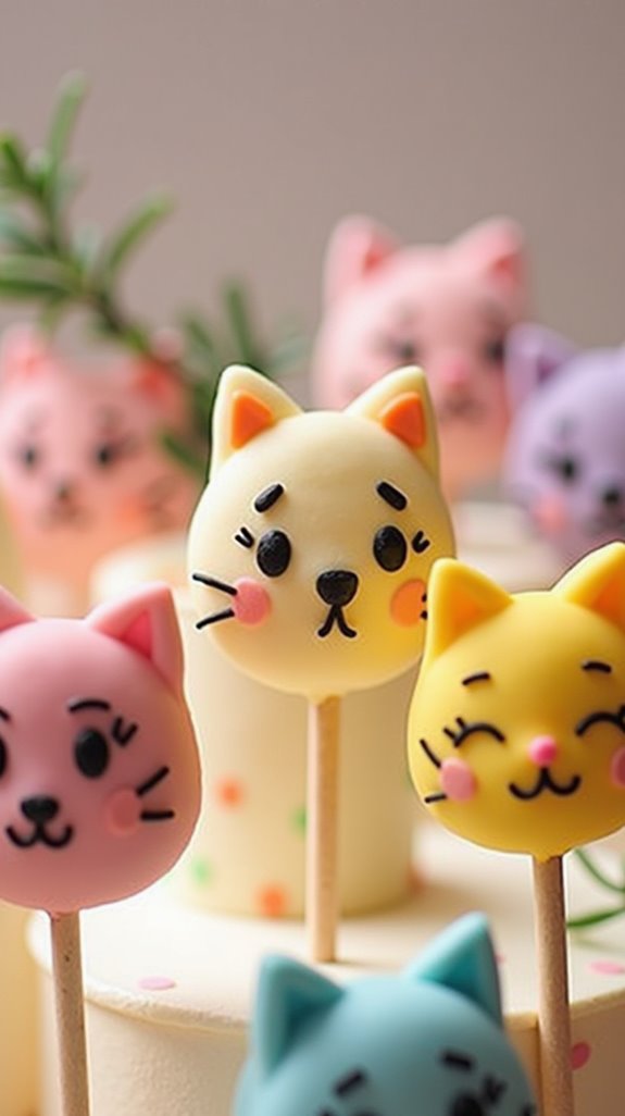 charming whimsical cat toppers