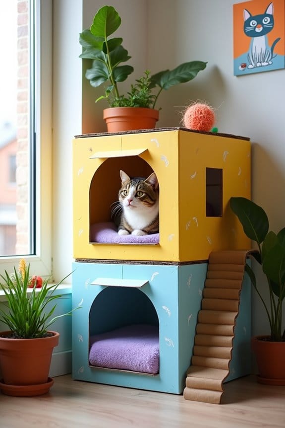 chic diy cat apartment
