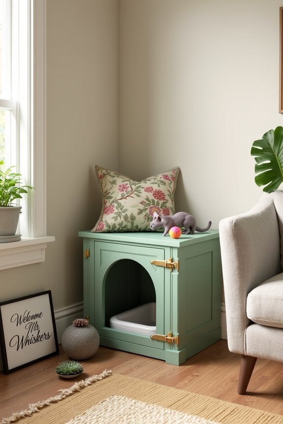 chic diy litter box solution