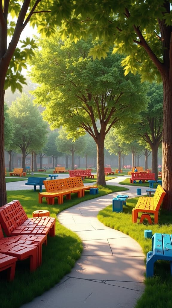 comfortable dog park seating