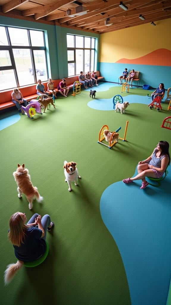 community focused dog interaction space