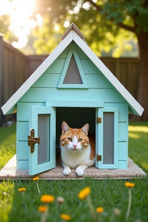 cool comfortable cat house