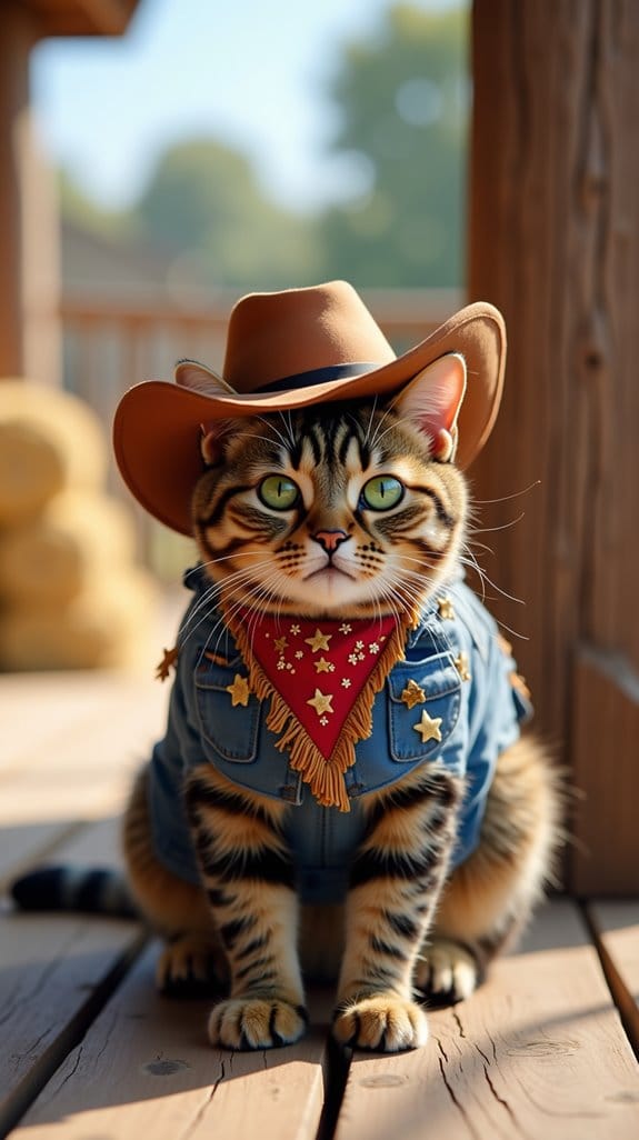 cowboy cat costume accessories