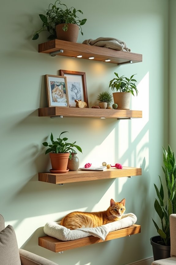 cozy cat climbing shelf