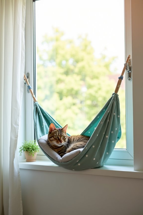 cozy cat sunbathing haven