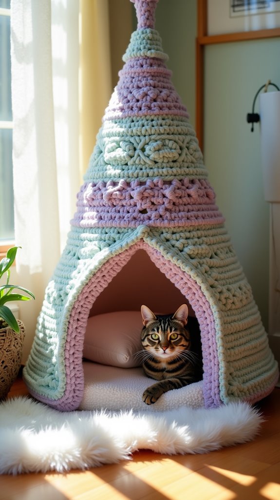 cozy cat tent hideaway