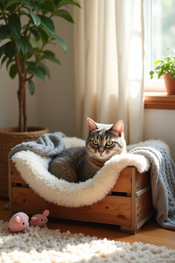 cozy diy cat bed