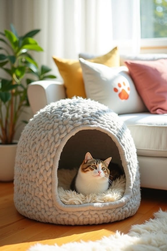 cozy diy cat cave