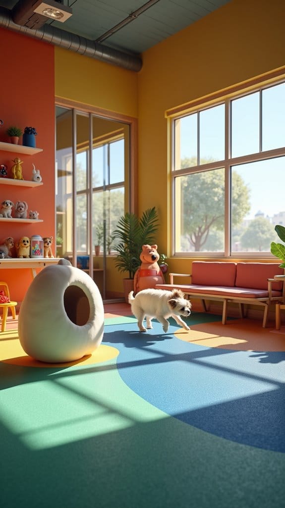 cozy play area for small dogs