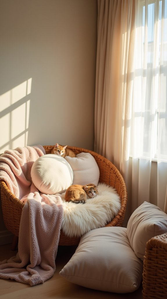 cozy textiles for comfort