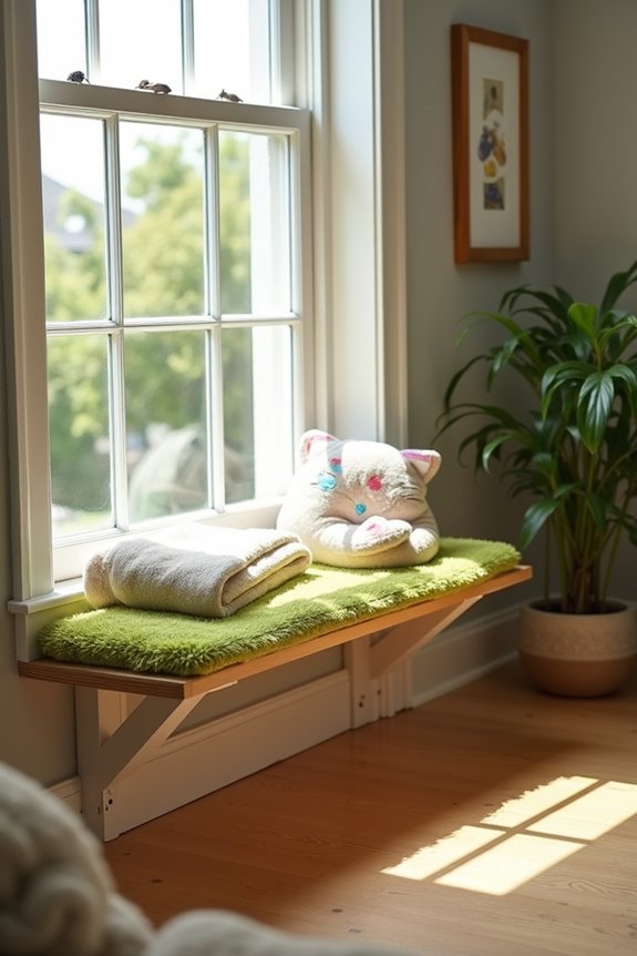 cozy window perch bliss