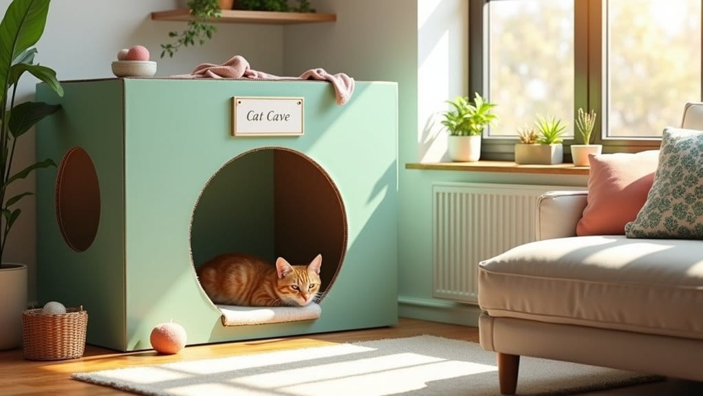 creative cardboard cat houses