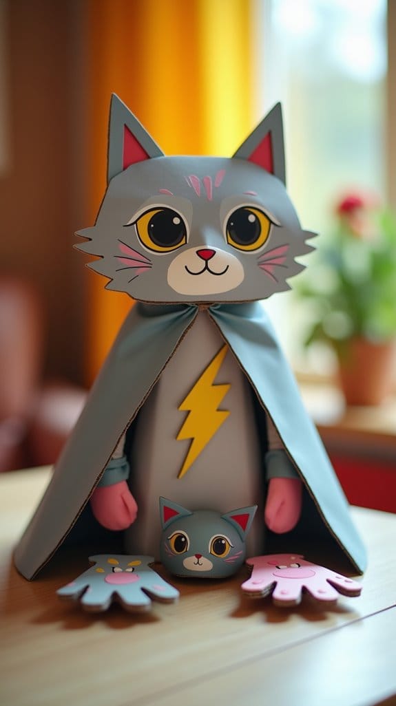 creative cat superhero costume