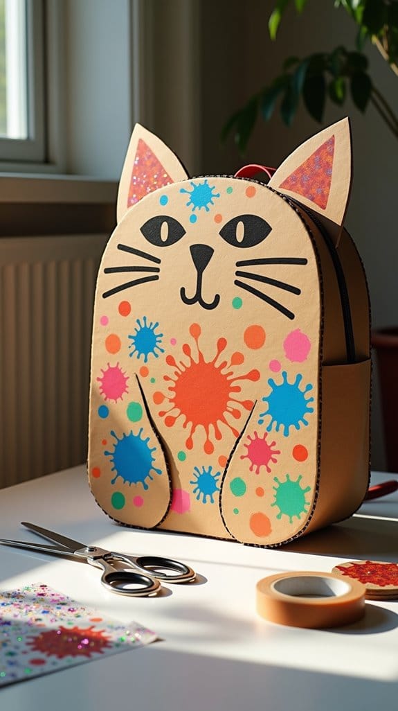 creative diy cat backpack