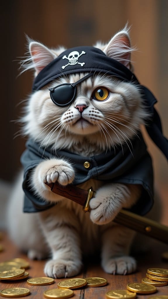 crying cat pirate ensemble