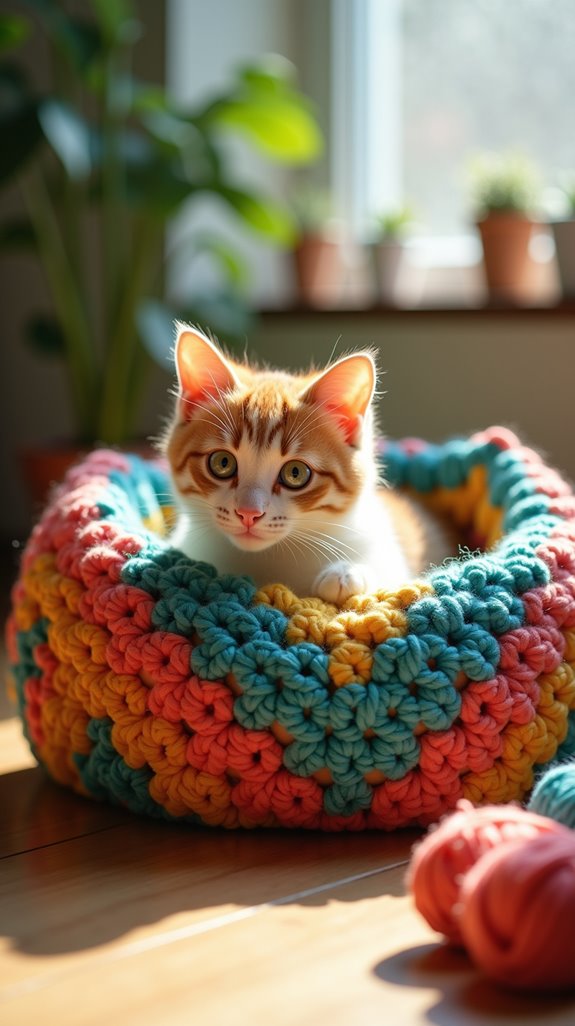 customizable cozy cat bed