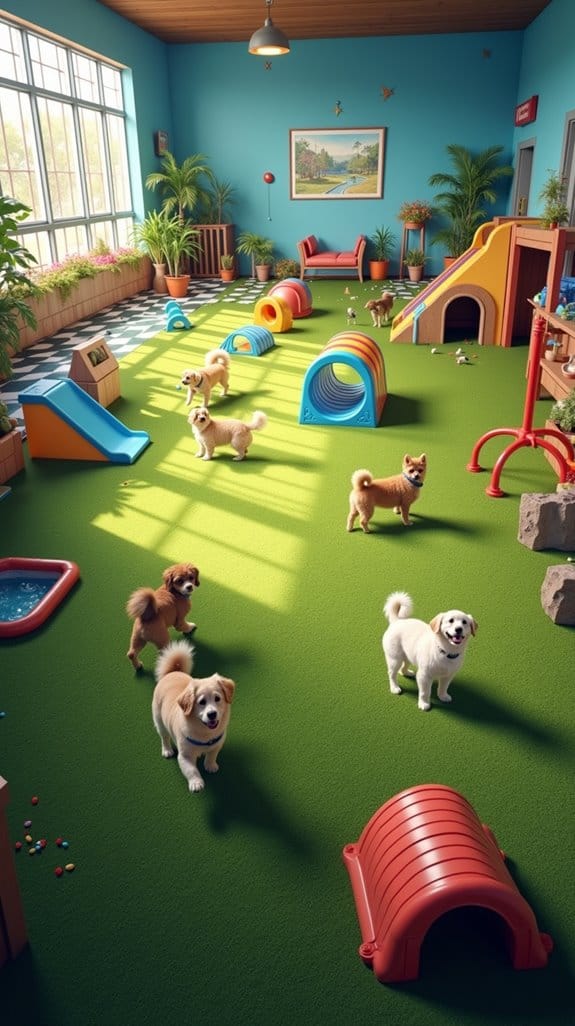 diverse canine play areas