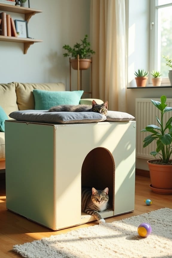 diy cat observatory perch