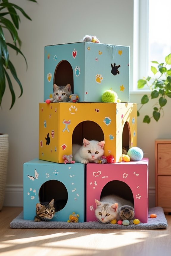 diy cat puzzle hideout