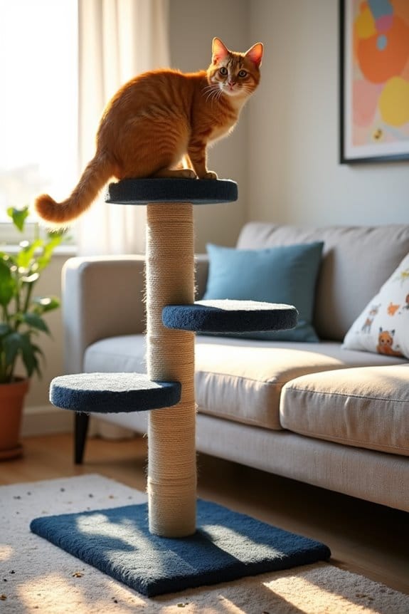 diy cat scratching tower
