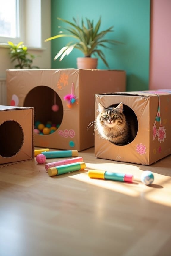 diy cat tunnels for exploration