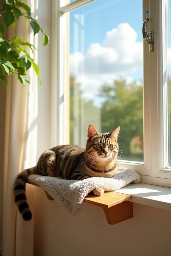 diy comfortable cat perch