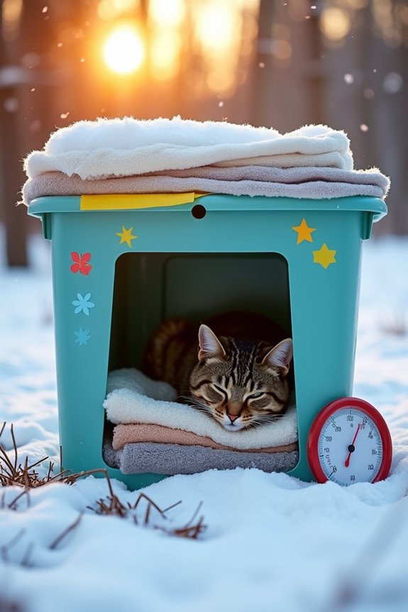 diy heated cat shelter