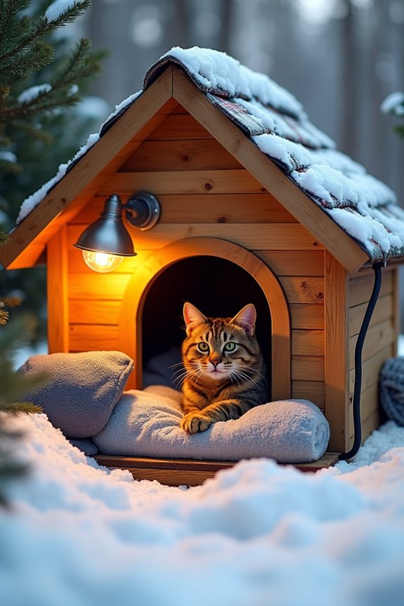 diy heating for outdoor cats