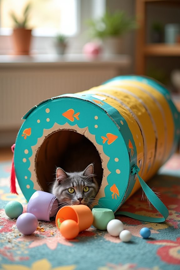 diy interactive cat tunnel