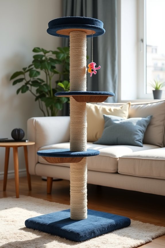 diy multi level scratching post