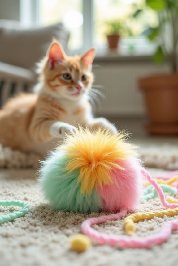 diy pompom ball toy