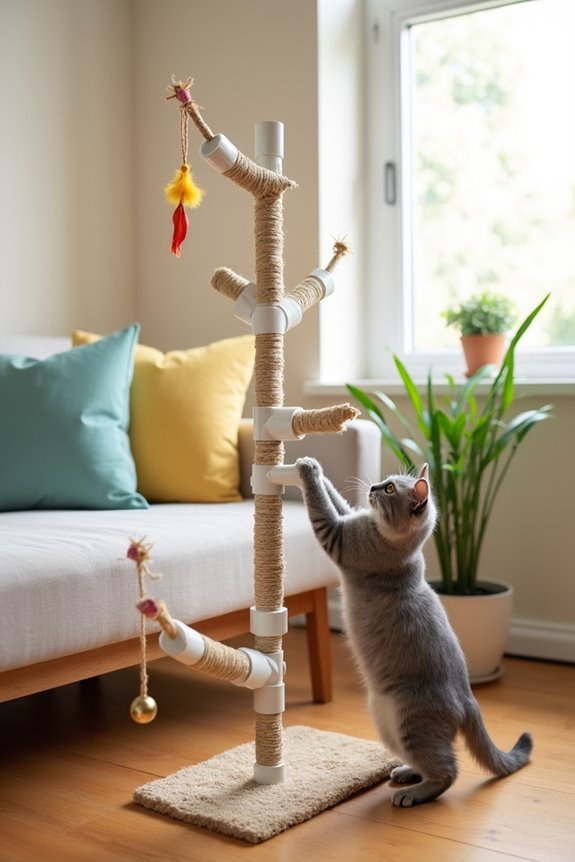 diy pvc scratching station