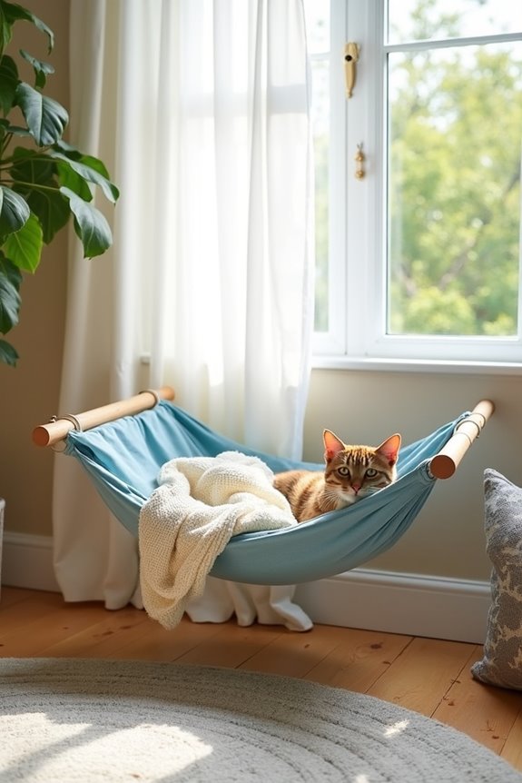 diy stylish cat hammock