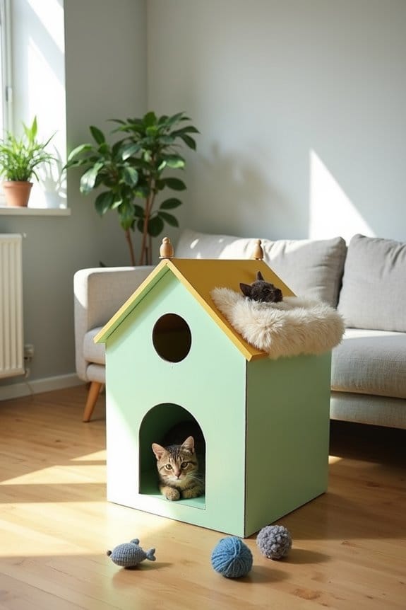 diy stylish cat playground