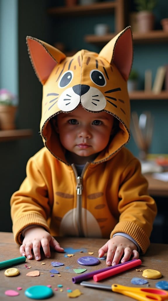 diy tabby cat hoodie