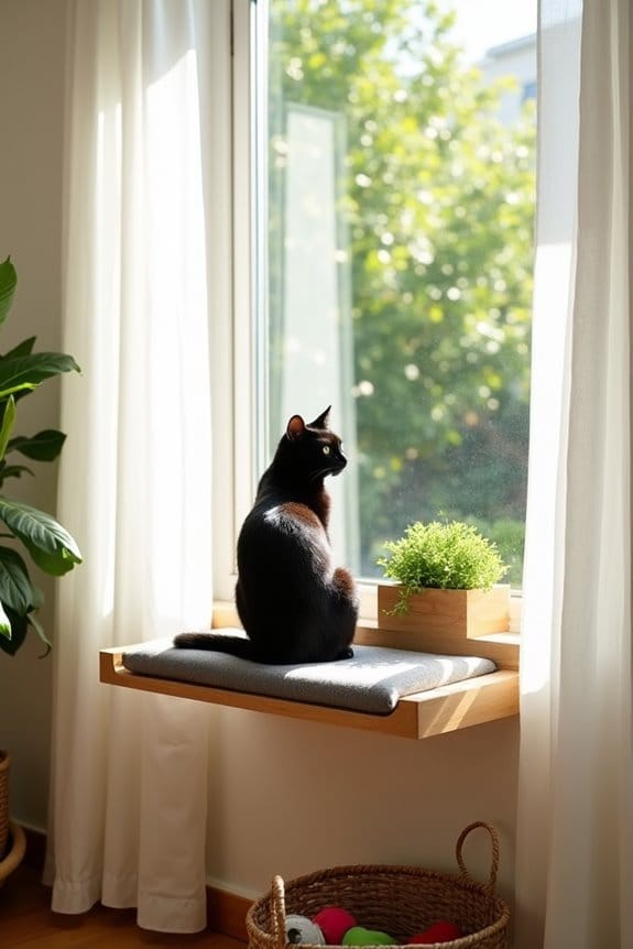 diy window perches for cats