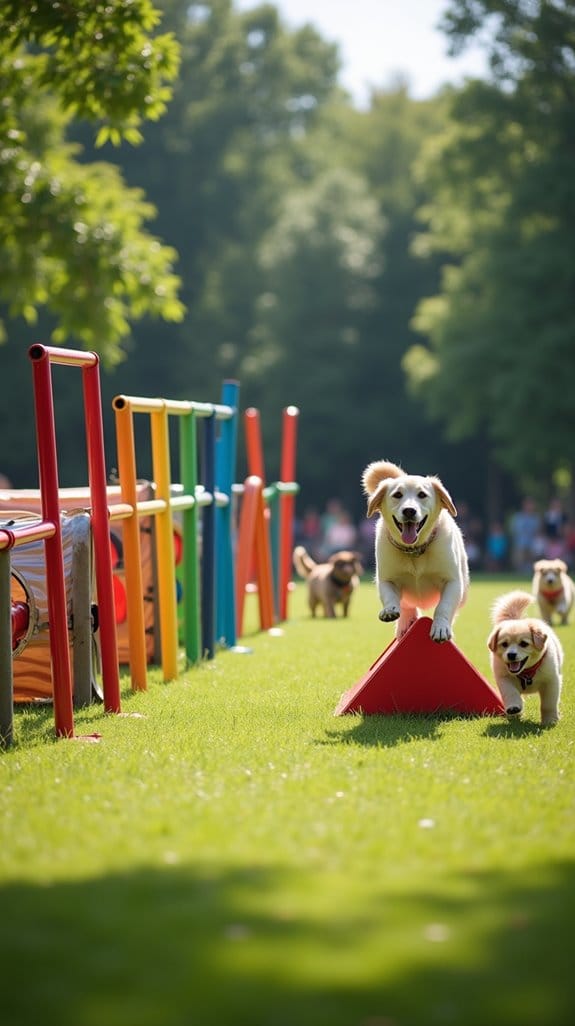dog agility obstacle course