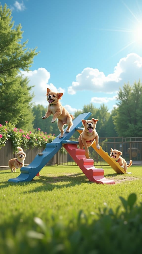 doggy balance and fun