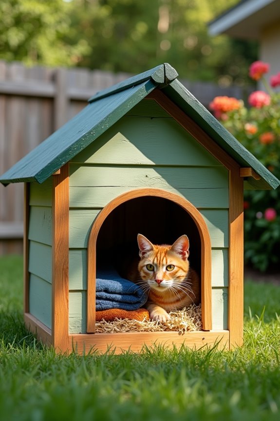 durable outdoor cat house