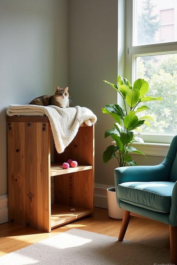 eco friendly diy cat perch