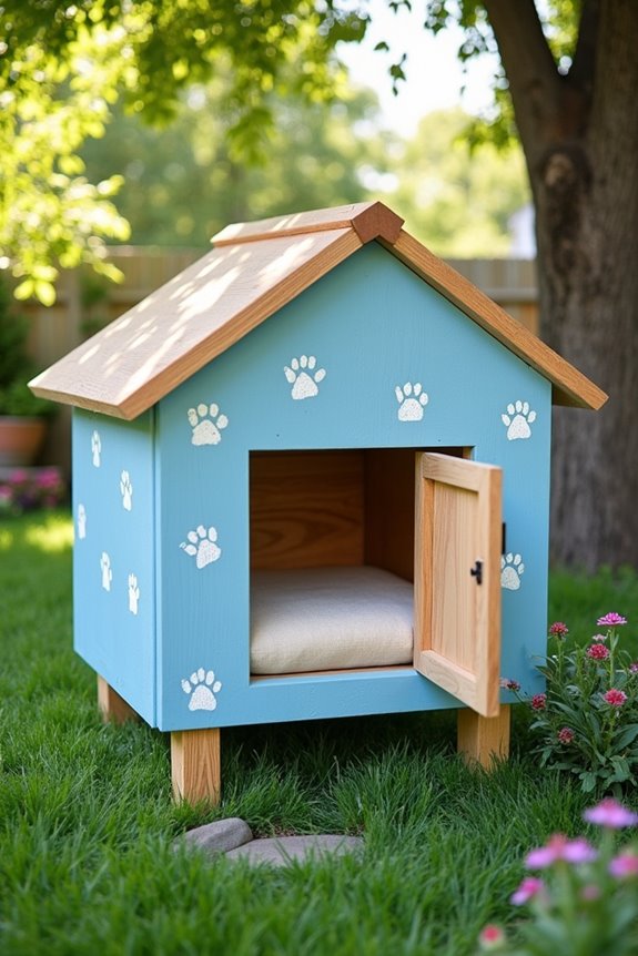 elevated diy cat house