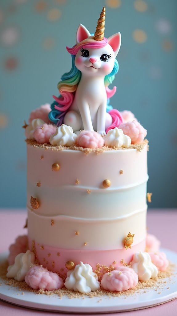 enchanting unicorn cake topper
