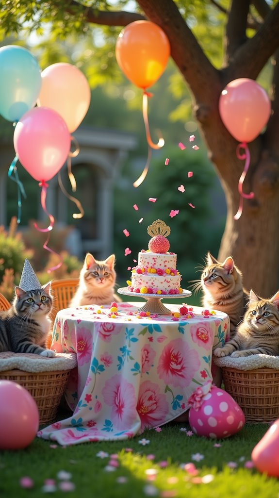 feline birthday celebration bash