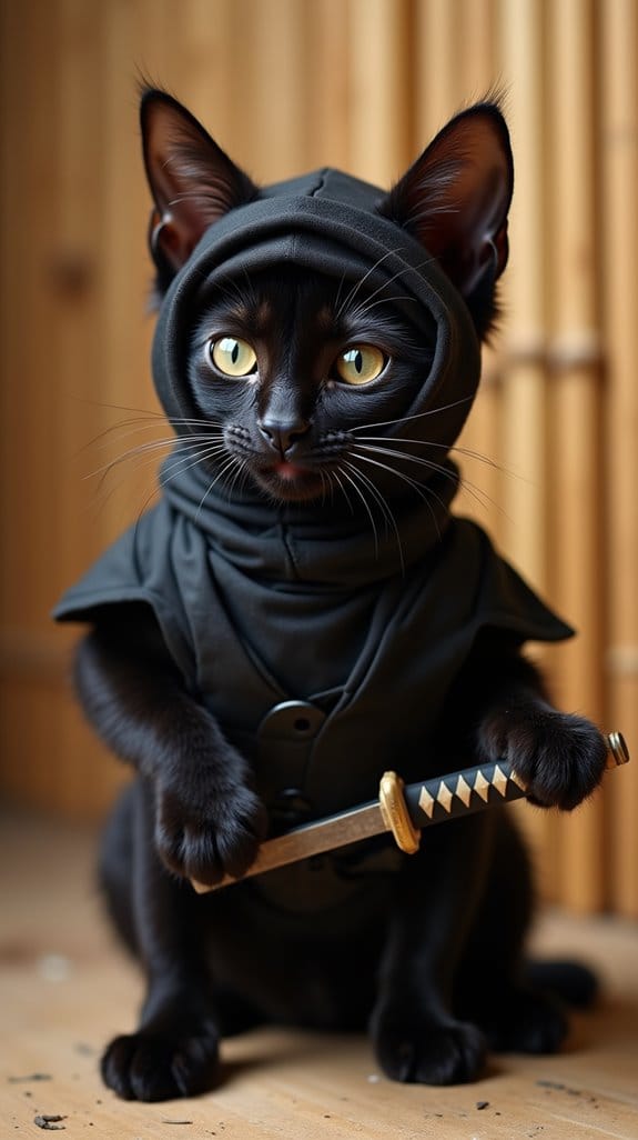 feline ninja warrior costume